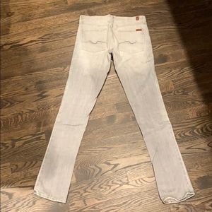 7 for all mankind gray straight leg